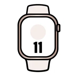 Apple Watch Series 11 - Reloj Inteligente 42mm Oro Rosa con Correa Deportiva Rosa Rubor (M/L), GPS, Pantalla Retina, 5G, Resistente al Agua, MEU44QL/A